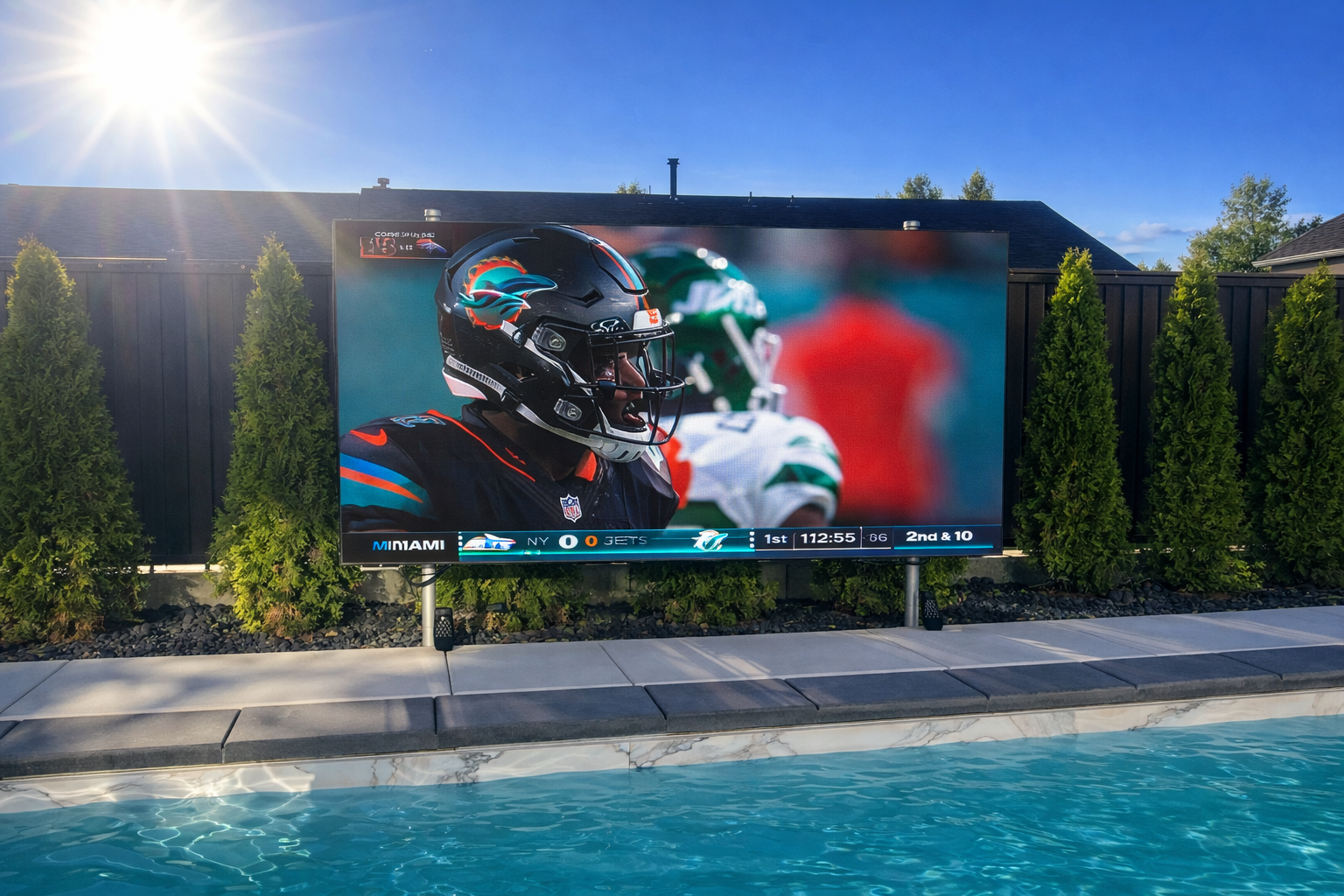 116" (9.7 ft) Outdoor TV