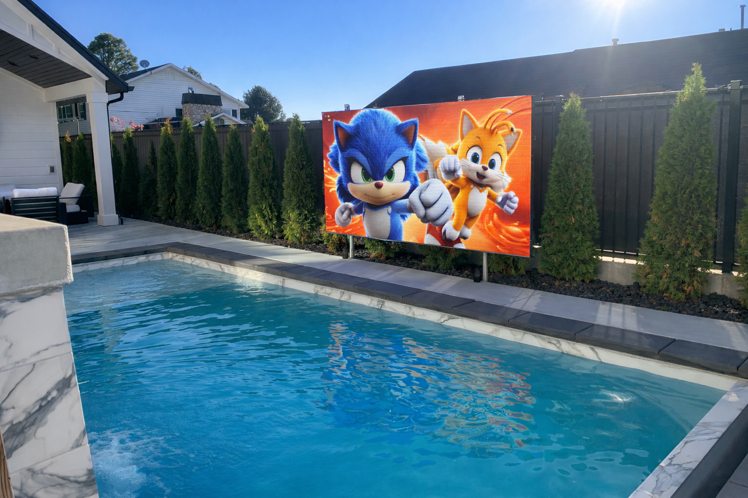 116" (9.7 ft) Outdoor TV