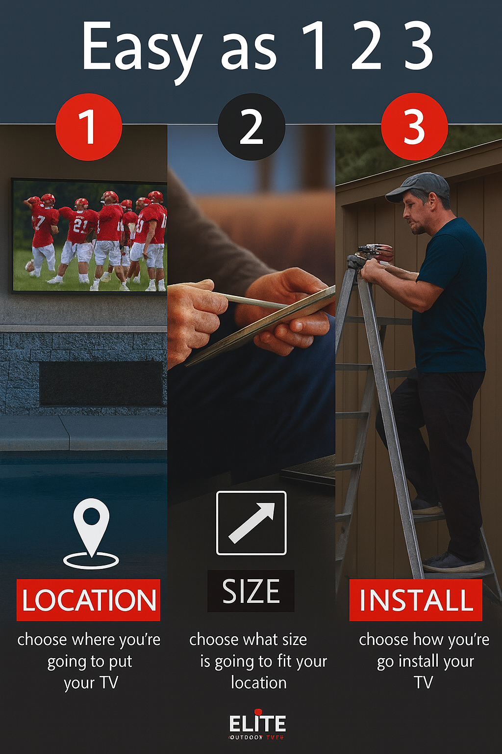 116" (9.7 ft) Outdoor TV