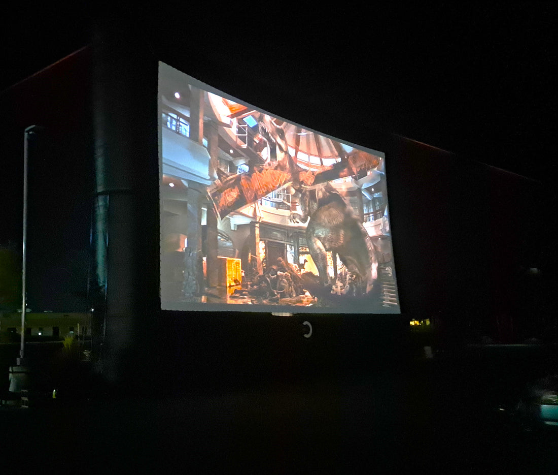 Drive in movie outdoor cinema inflatable screen