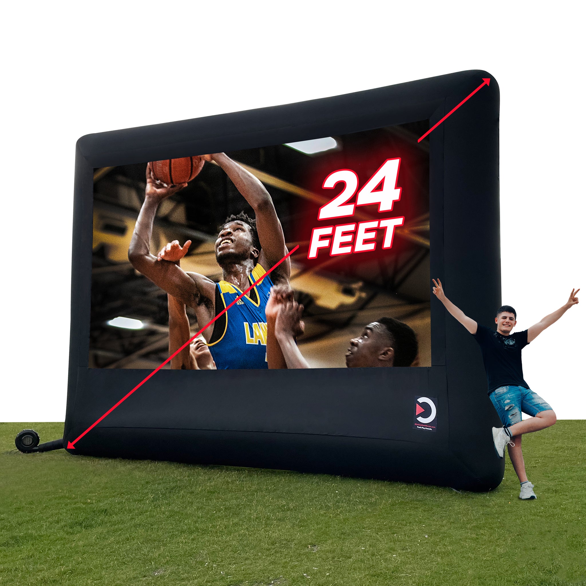 OUTTOY 20 hotsell Feet Inflatable Movie Screens Blow Up Mega Movie Screens, Inflatable