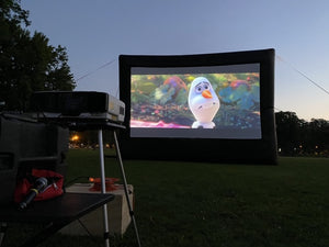 Drive in movie outdoor cinema inflatable screen